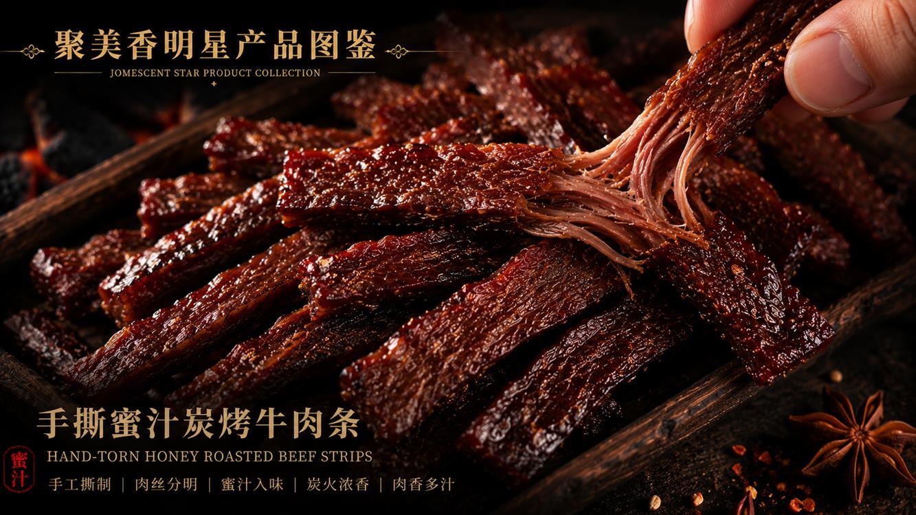 手撕蜜汁炭烤牛肉条